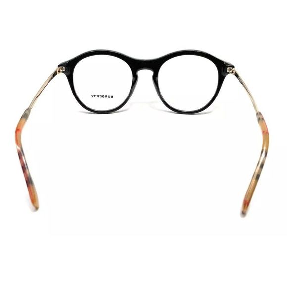 Burberry BE2365F ALISSON Round Eyeglasses For Women Burberry Women\'s Black Round Eyeglasses!